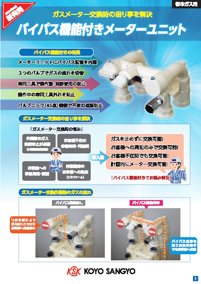 バイパス機能付きメーターユニット