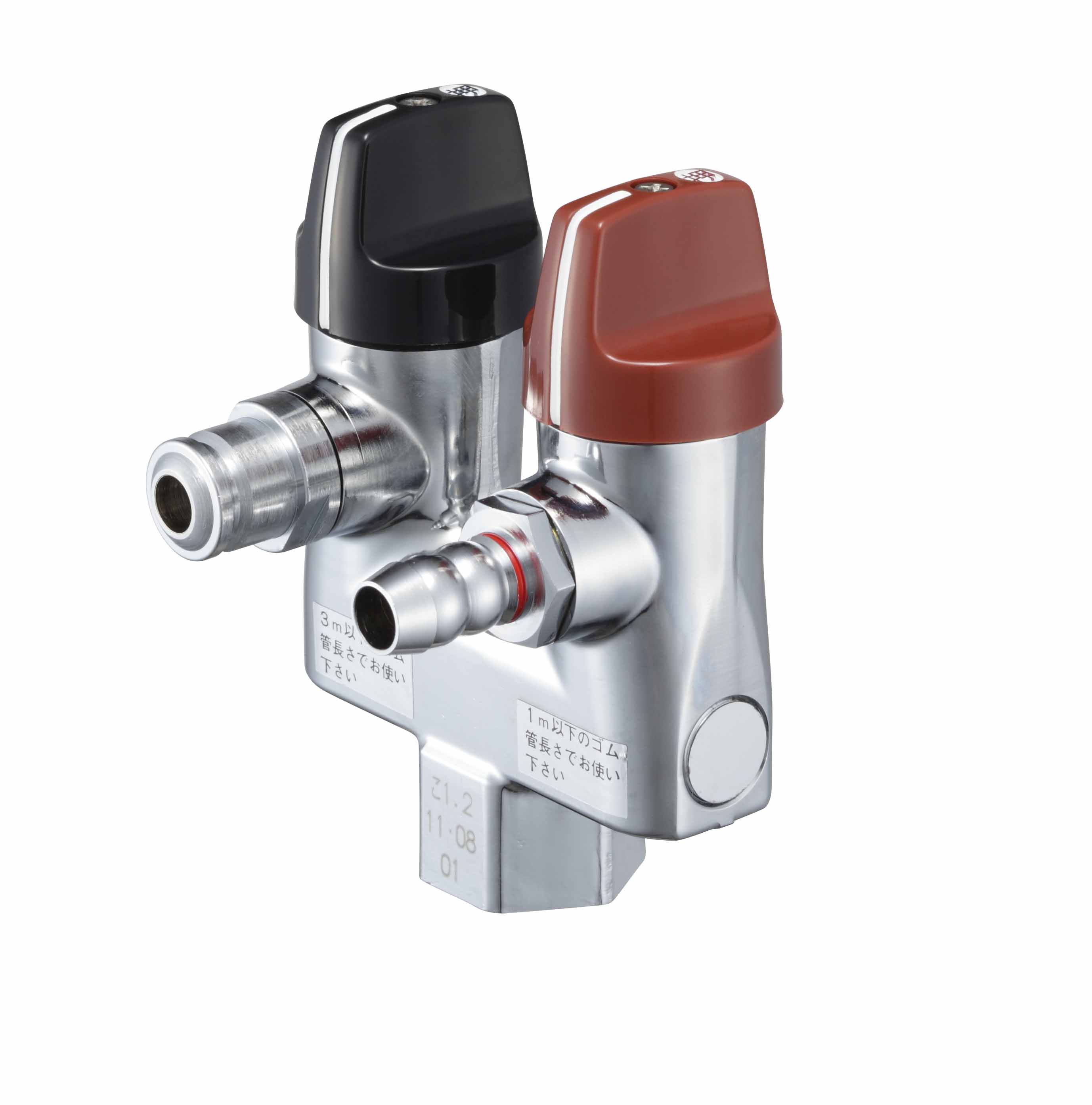 LA二口ペアON・OFFヒューズガス栓/都市ガス用