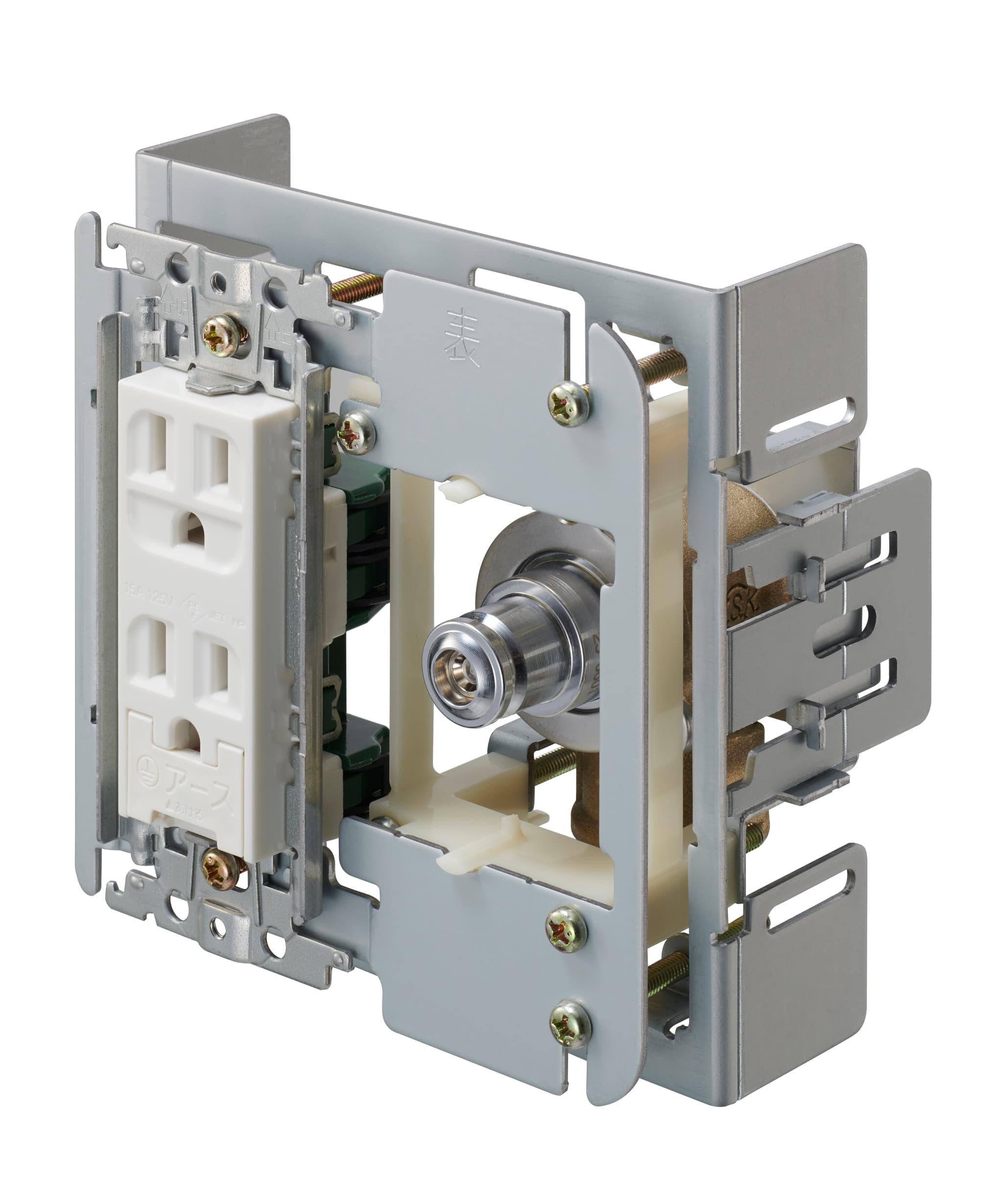 ガスコンセント埋込E二口アース付/都市ガス用
