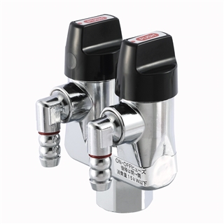 LA二口ON・OFFヒューズガス栓／LPガス用