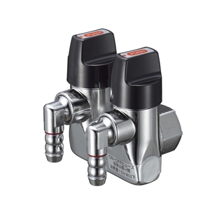 LB二口自在ON・OFFヒューズガス栓／LPガス用