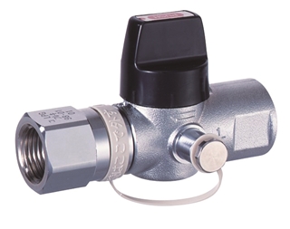 検査孔付UIねじガス栓／LPガス用