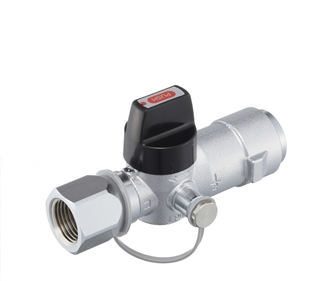 検査孔付フレキUIねじガス栓／LPガス用