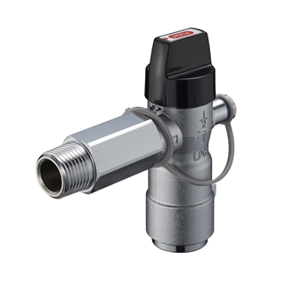 検査孔付フレキULねじガス栓／LPガス用