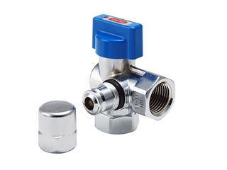 検査孔付L型ボール可とう管ガス栓／LPガス用