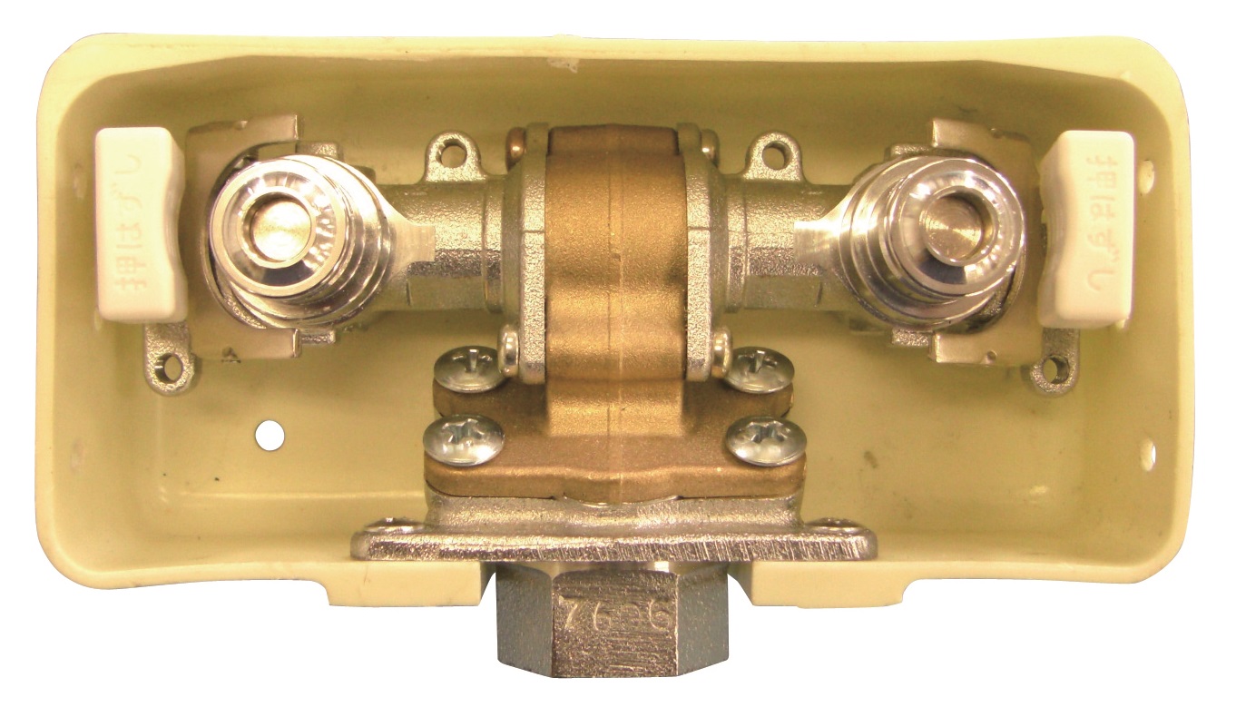 壁埋込2口取替用ガスコンセント