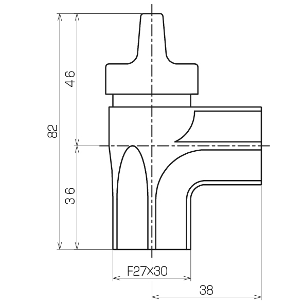 I型可とう管ガス栓 都市ガス用[G331N-T] -フレキ屋.com