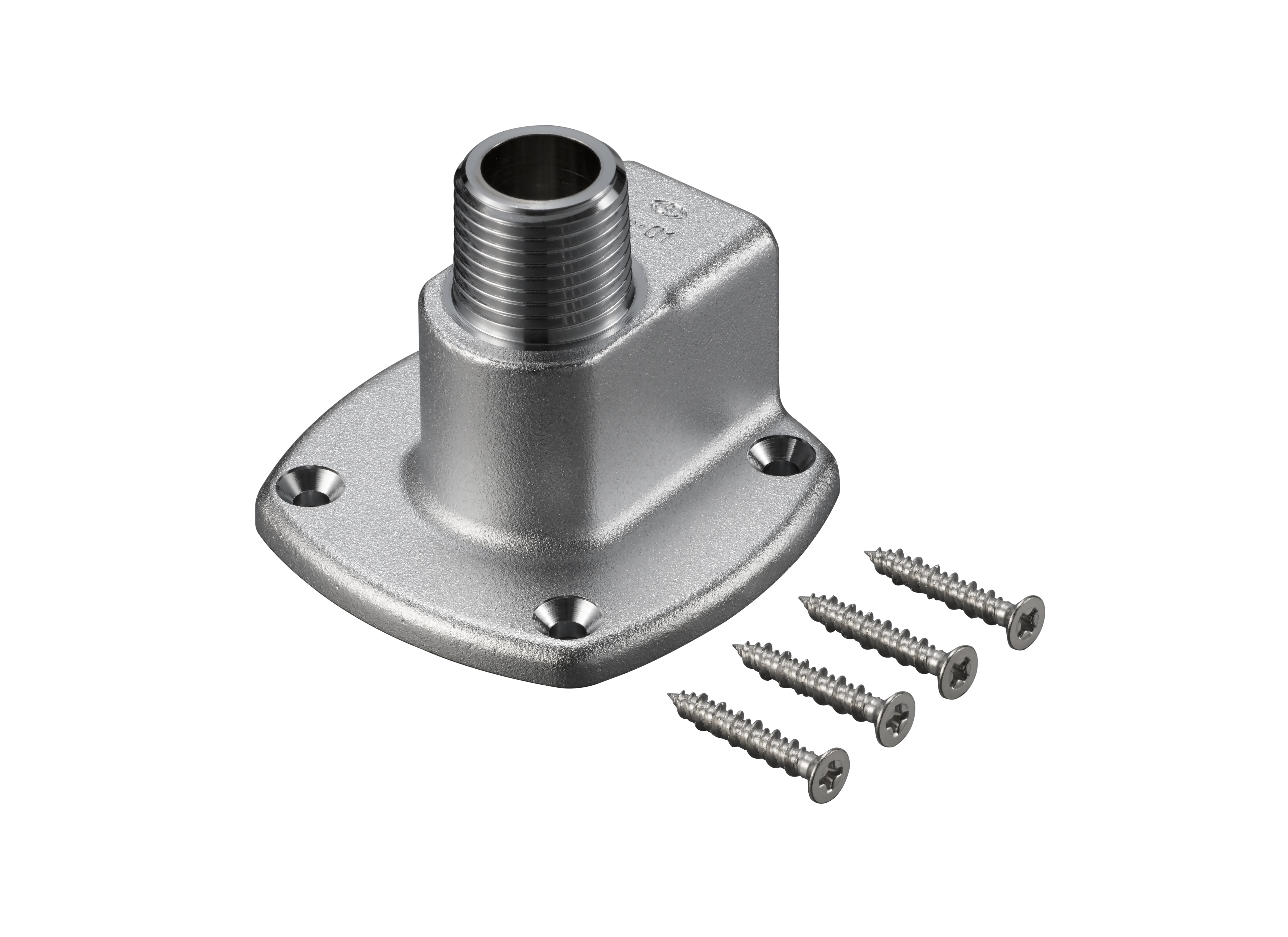 フレキ台座付メスオスエルボ