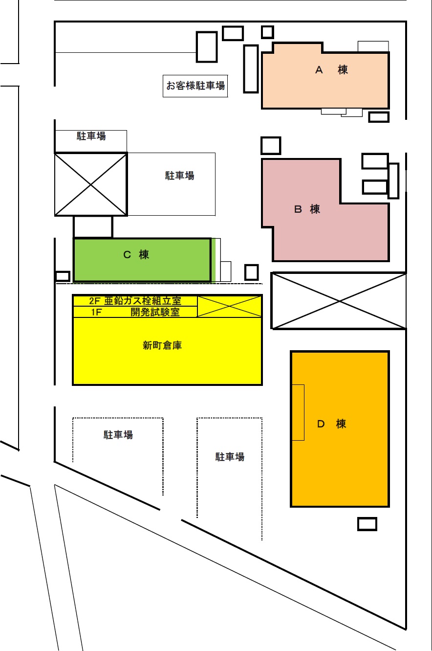 上越第二工場配置図